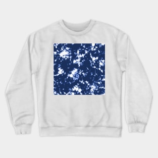 Indigo blue ocean - Tie Dye Shibori Texture Crewneck Sweatshirt